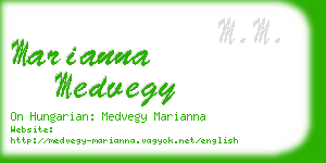 marianna medvegy business card